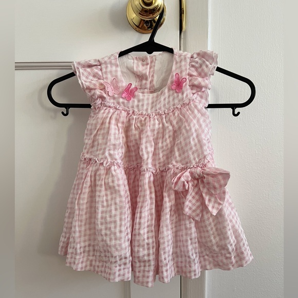 MONNALISA Baby Pink Cardigan+Dress - Picture 4 of 14